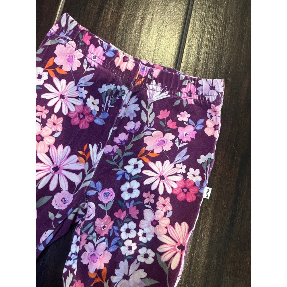Little Sleepies Purple Floral Leggings